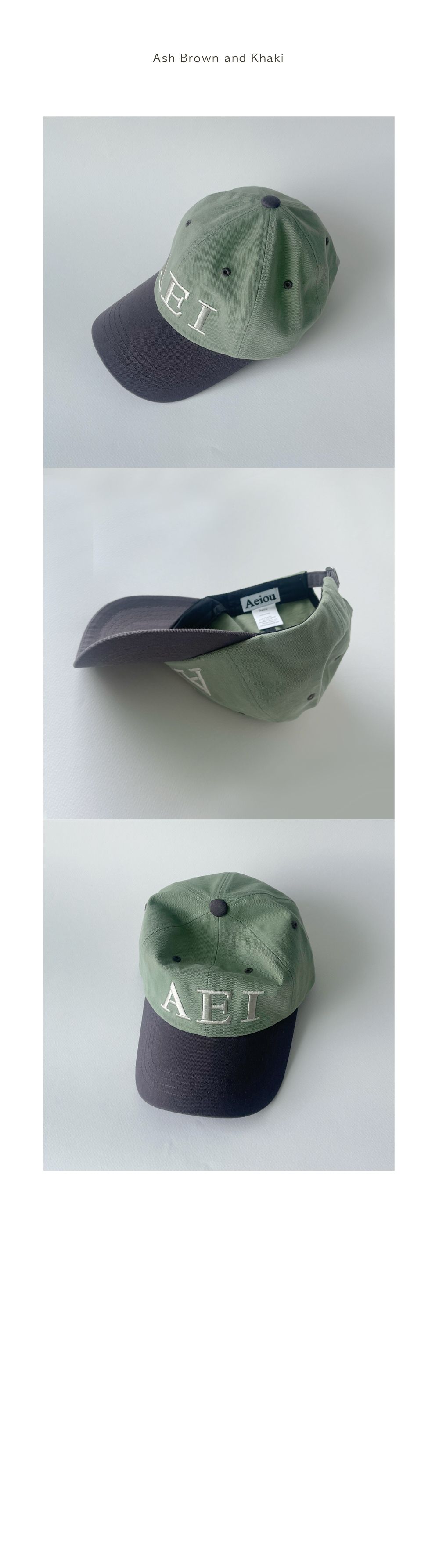 Aeiou Logo Lettering Cap 10 Colors - 감도 깊은 취향 셀렉트샵 29CM