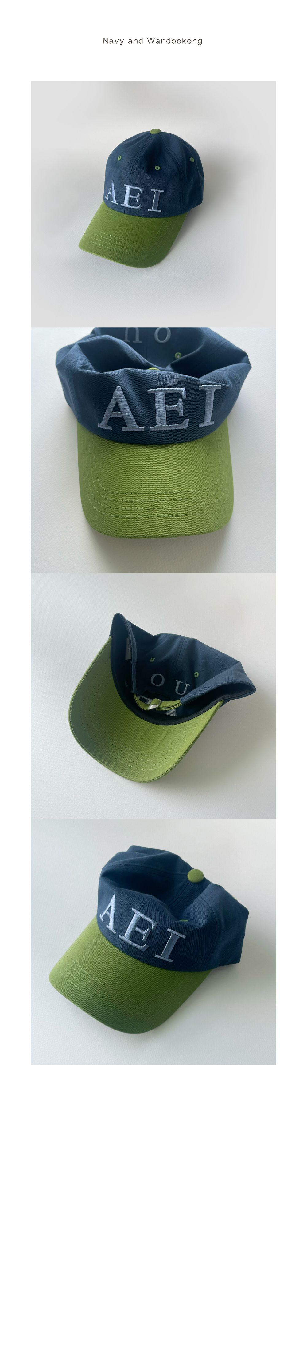 Aeiou Logo Lettering Cap 10 Colors - 감도 깊은 취향 셀렉트샵 29CM