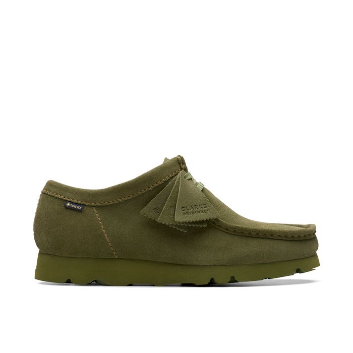 wallabee olive suede