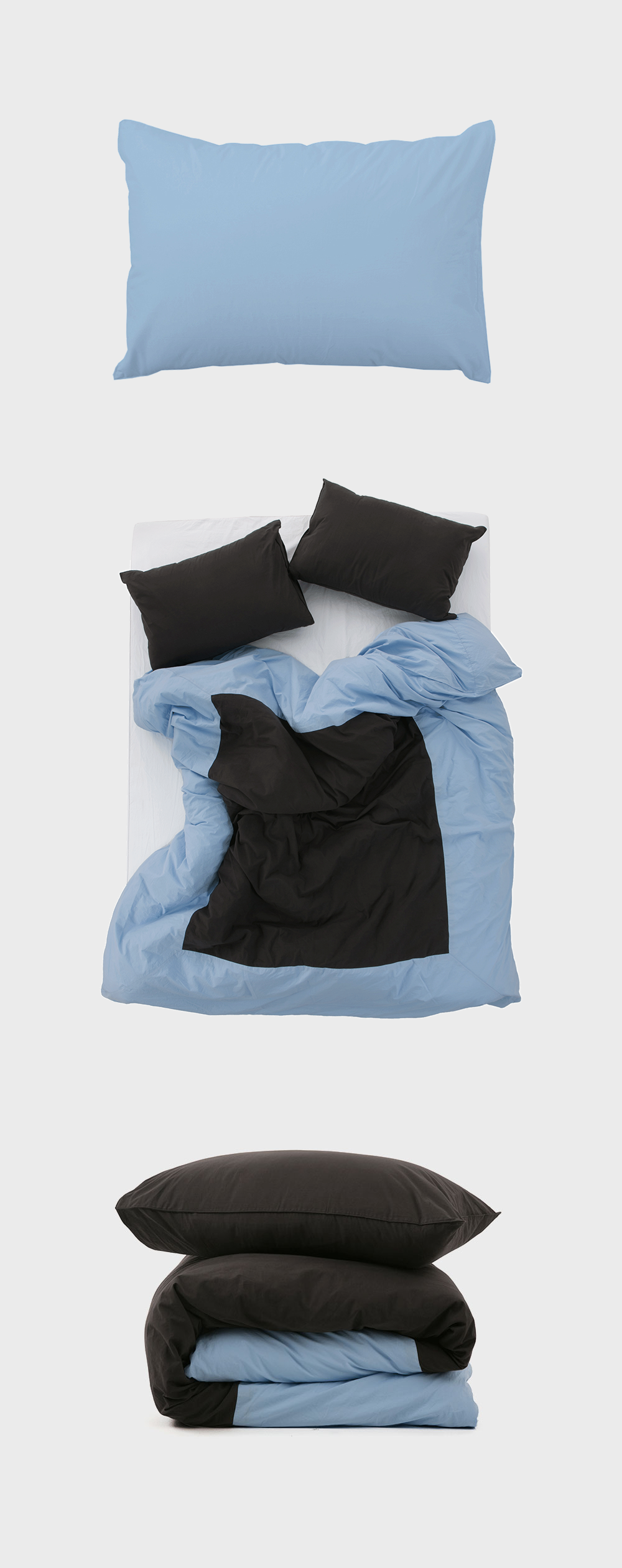 Island pillowcase(70x50cm) skyblue 감도 깊은 취향 셀렉트샵 29CM