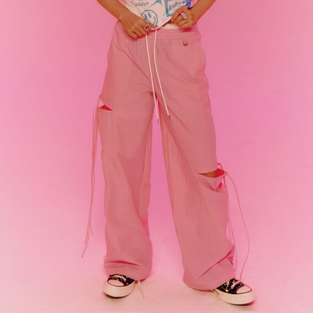 [셀럽착용]CUT OUT STRING TRACK PANTS PINK BP1WP006 - 감도 깊은 취향 셀렉트샵 29CM