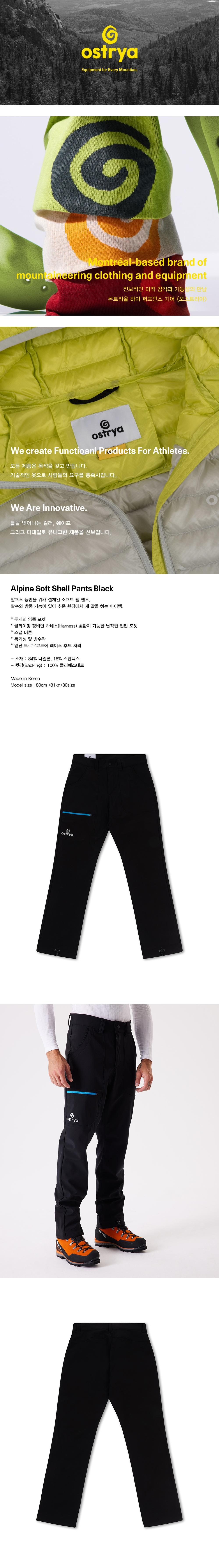 Alpine Soft Shell Pants (Black) - 감도 깊은 취향 셀렉트샵 29CM