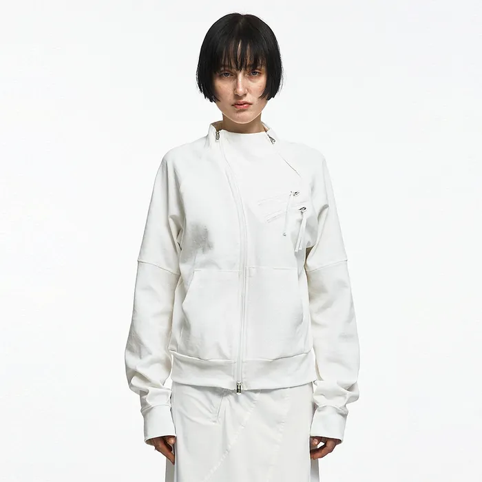 ZIP DETAIL TRACK JERSEY IVORY - 감도 깊은 취향 셀렉트샵 29CM