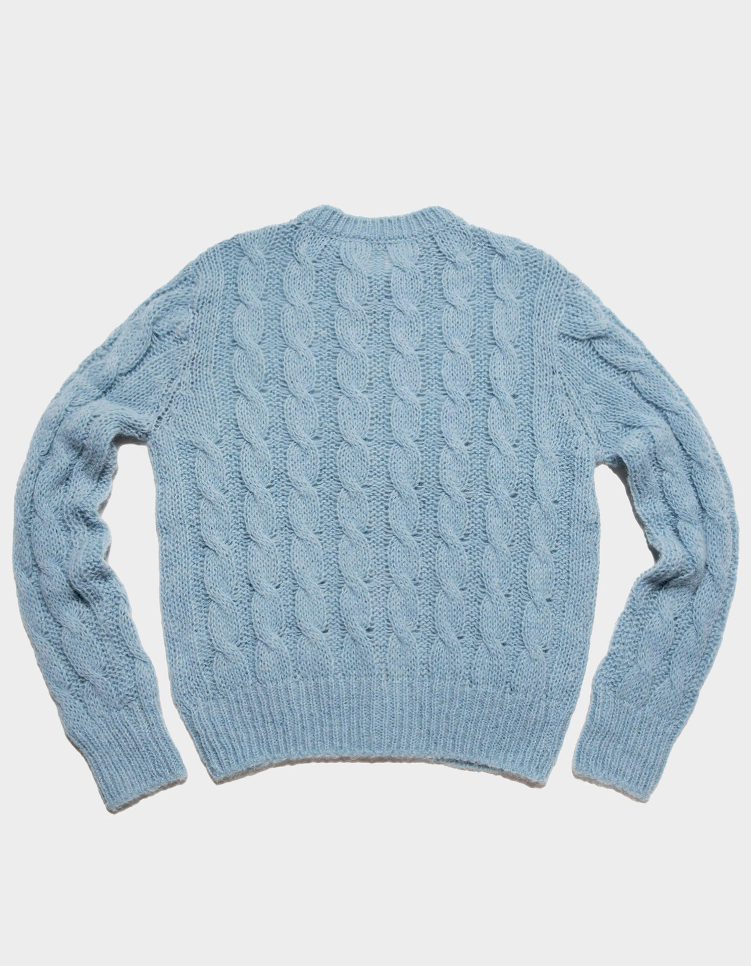 Grandma Chunky Knit Cardigan (Sky Blue) - 감도 깊은 취향 셀렉트