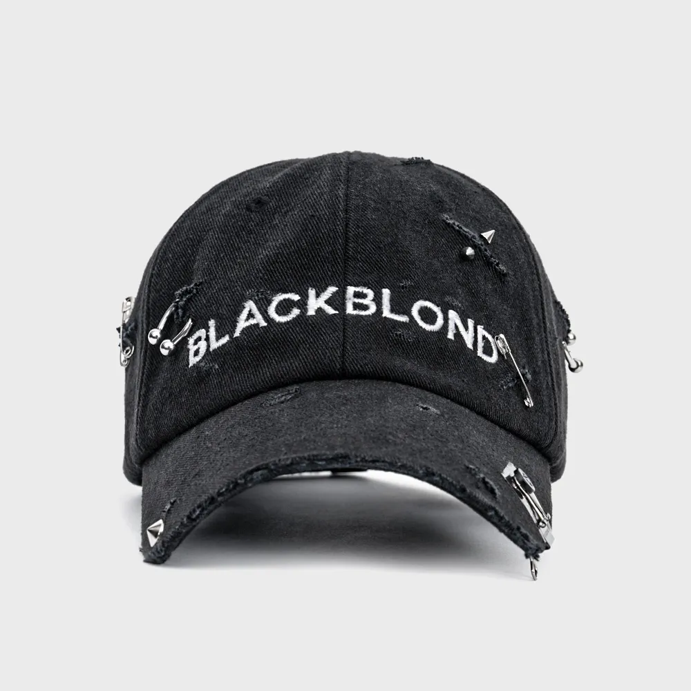BBD Ripped Piercing Custom Denim Cap (Black) - 감도 깊은 취향 셀렉트샵 29CM