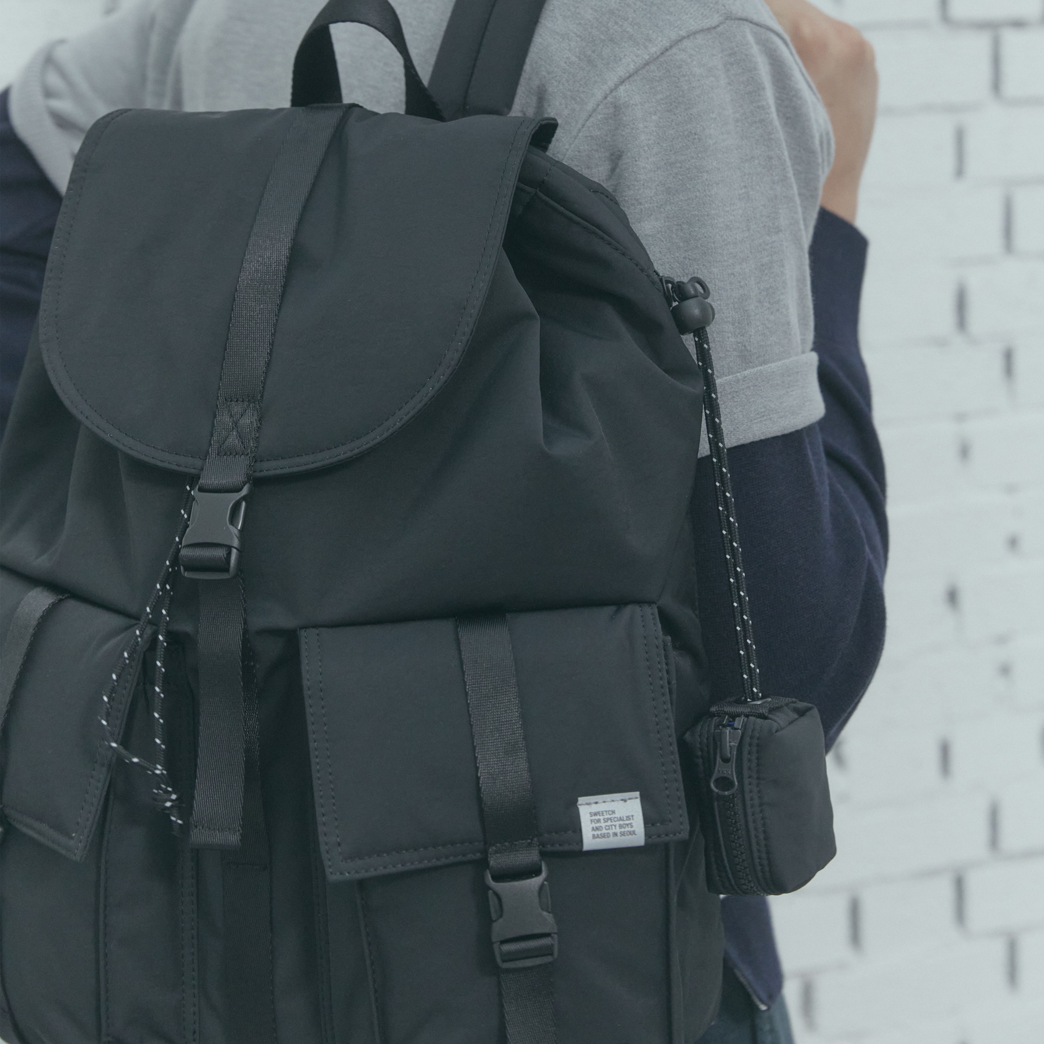 バックパック・リュック sweetch CITY BOYS RUCKSACK 001 M Black CITY BOYS RUCKSACK 001 M Black - sweetch