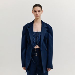 손예진 fake nude WELL Double-Breasted Tuxedo Blazer - Black - 감도 깊은 취향 셀렉트샵 29CM