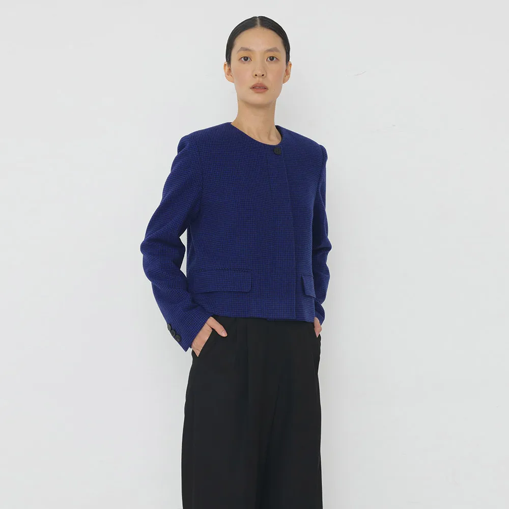 iconic wool jacket blue check - 감도 깊은 취향 셀렉트샵 29CM