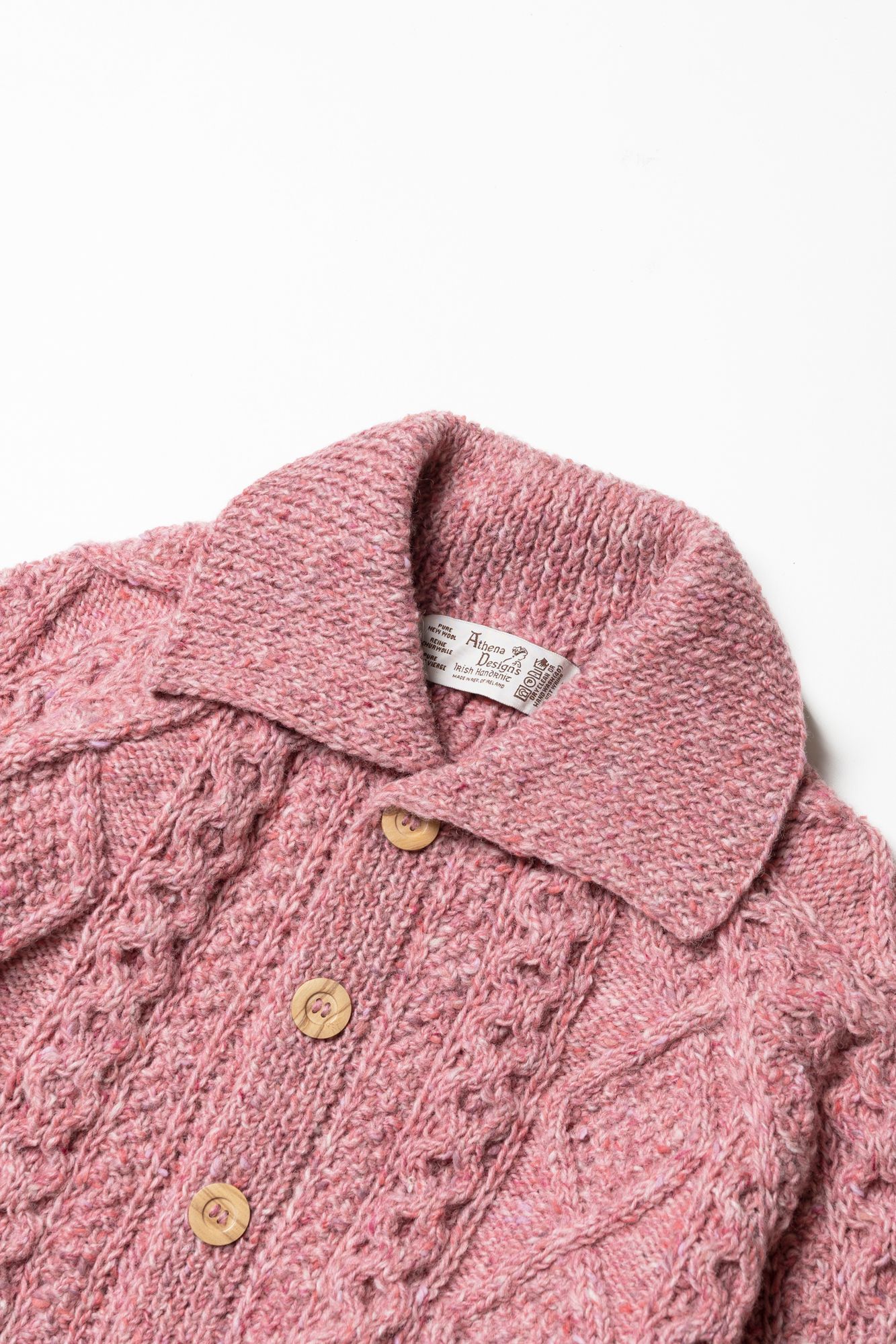 ATHENA DESIGNS 2S Collar Cardigan - Dusty Pink(4735) - 감도 깊은 취향 셀렉트샵 29CM