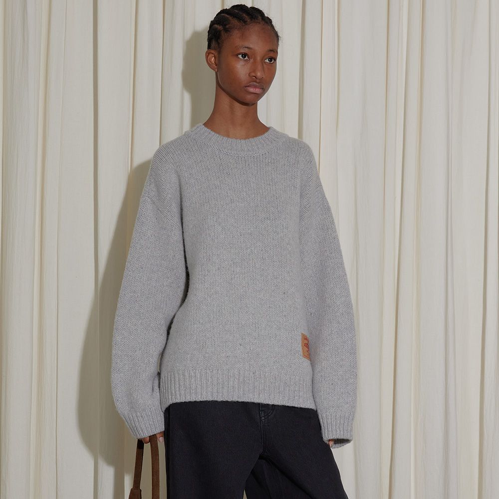 LAMBS WOOL ROUND KNIT - GREY - 감도 깊은 취향 셀렉트샵 29CM