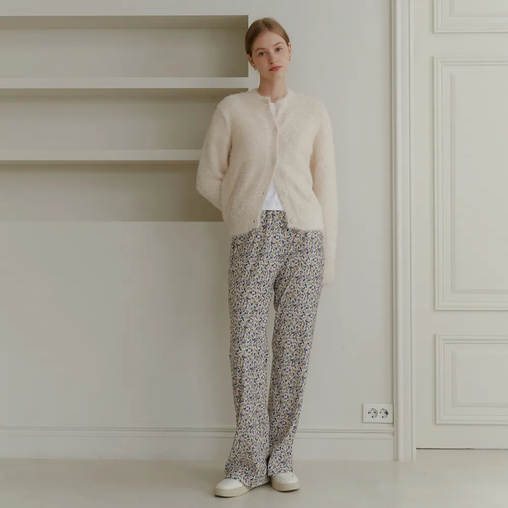 FLOWER VELVET PANTS IVORY 29CM flower-velvet-pants-ivory-29cm