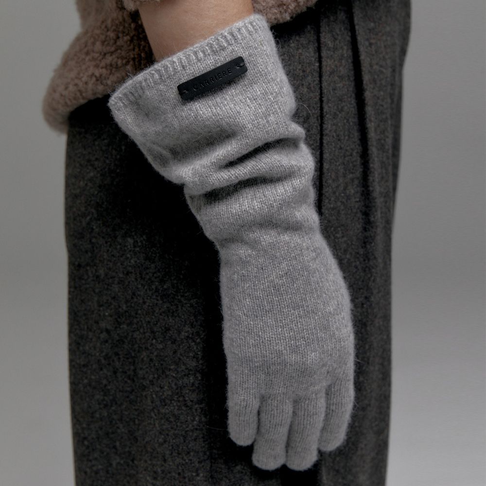 Wool long hot sale gloves