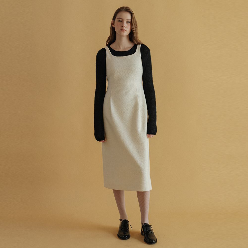 Classic Tweed Sleeveless Dress - Ivory - 감도 깊은 취향 셀렉트샵 29CM