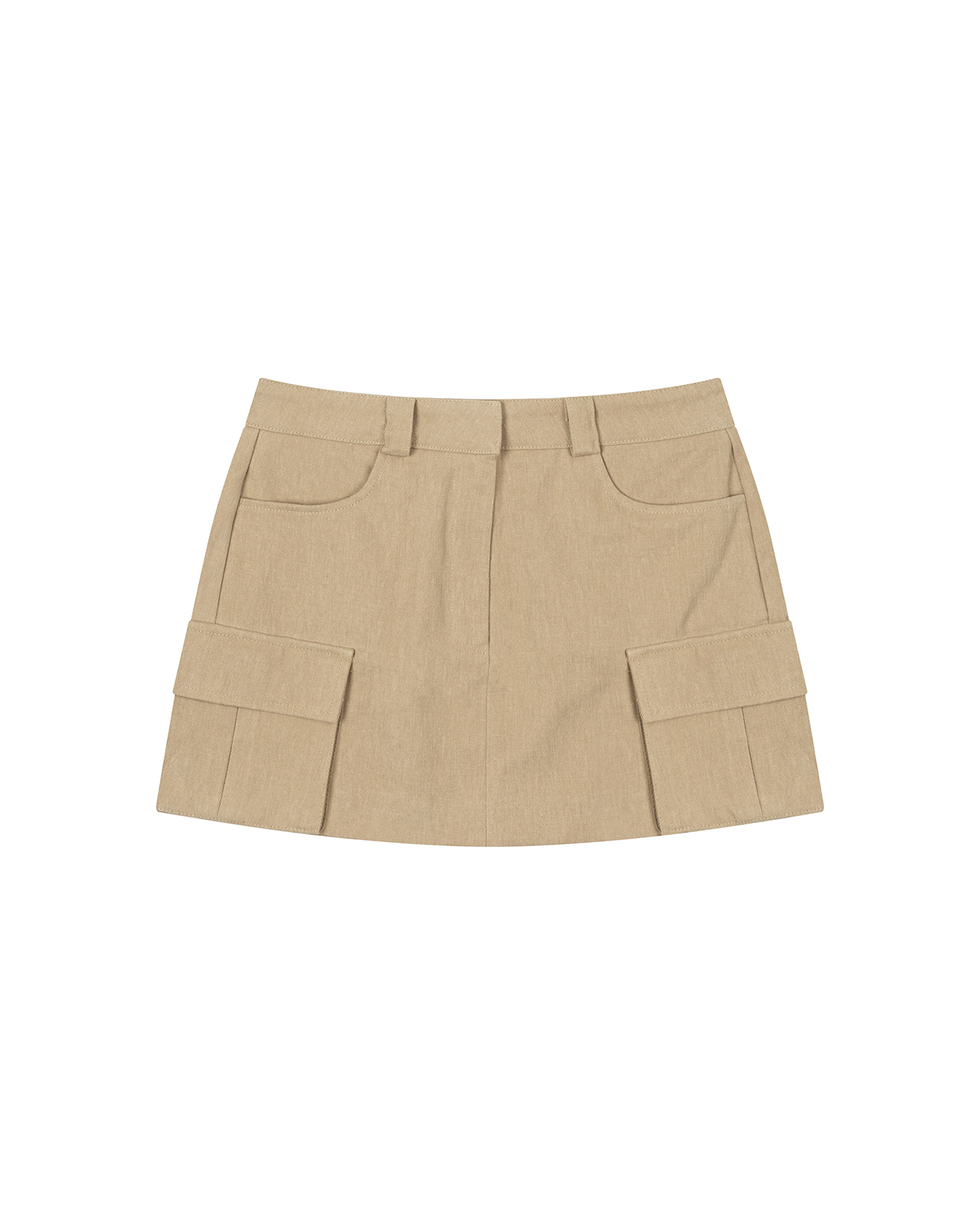 ★Porta★ PEACHED COTTON CARGO SKIRT BEIGE 23WT010 PEACHED COTTON CARGO SKIRT, BEIGE - 감도 깊은 취향 셀렉트샵 29CM