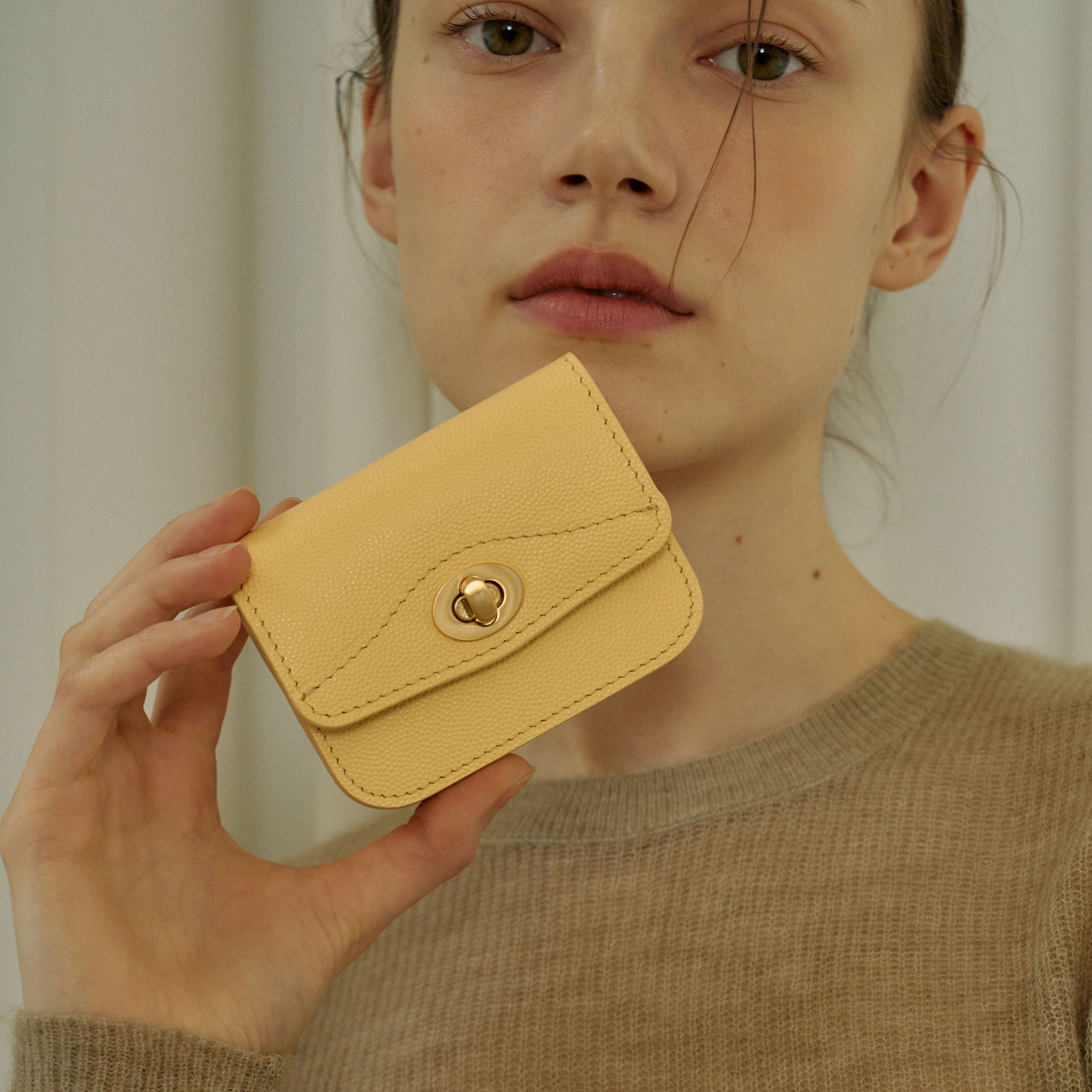 Wonder wallet - Caviar yellow Gold/Silver - 감도 깊은 취향