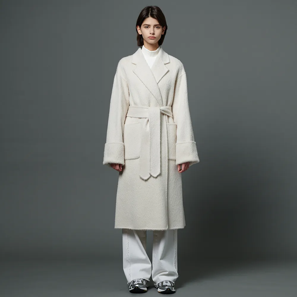 Suri alpaca hand-made robe coat - Ivory - 감도 깊은 취향 셀렉트샵 29CM