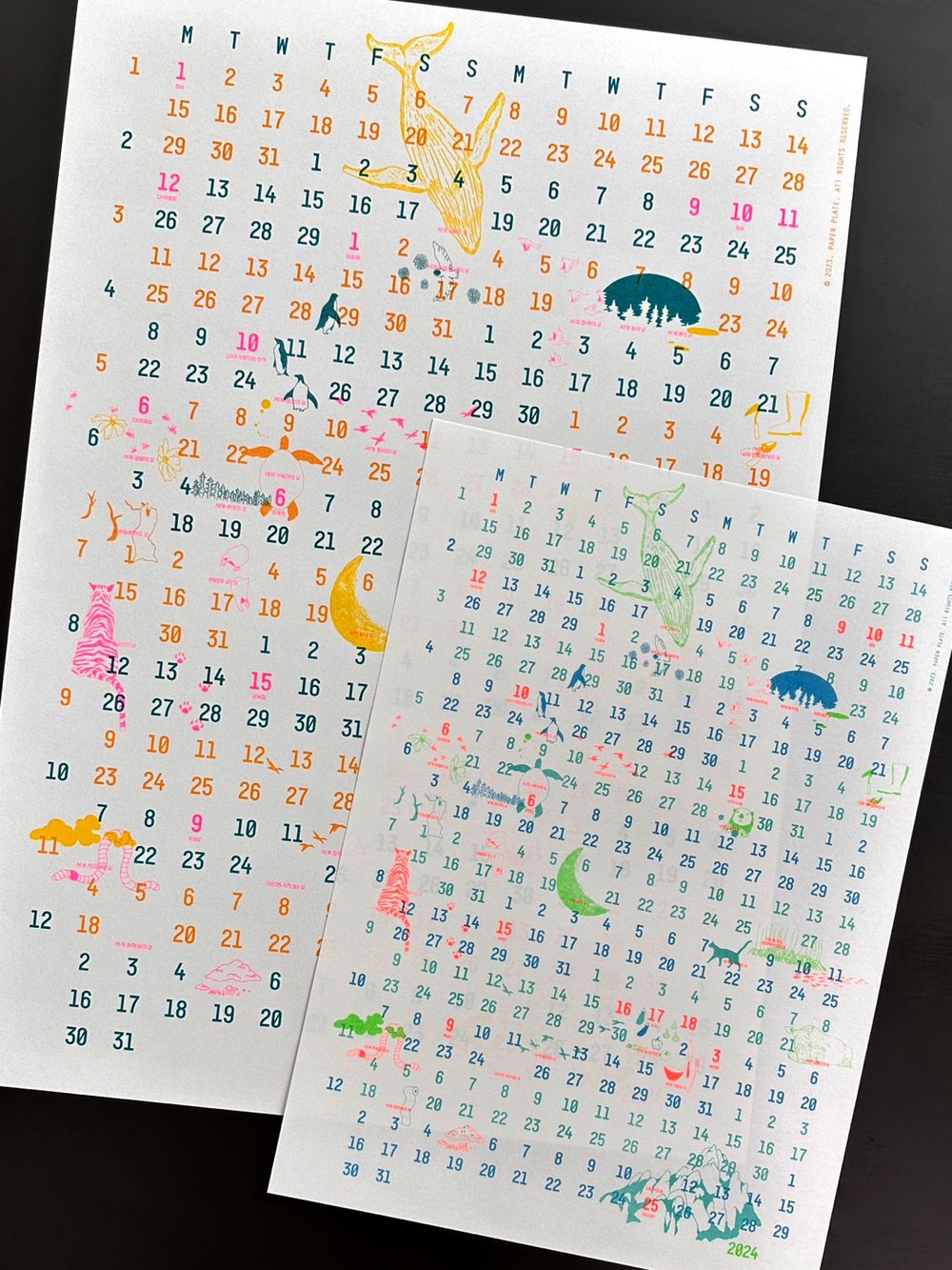 2024 Paper Plate Calendar, 페이퍼플레이트 감도 깊은 취향 셀렉트샵 29CM