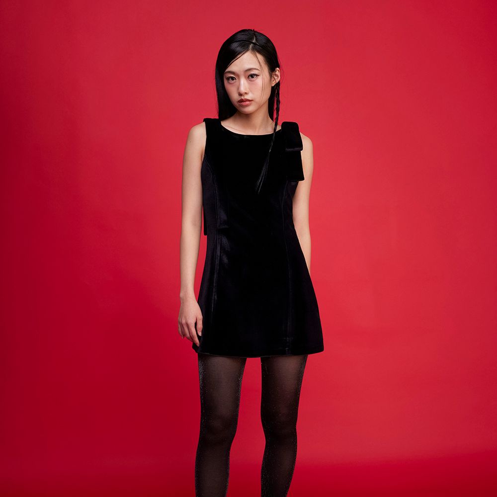 Velvet ribbon dress (black) 감도 깊은 취향 셀렉트샵 29CM