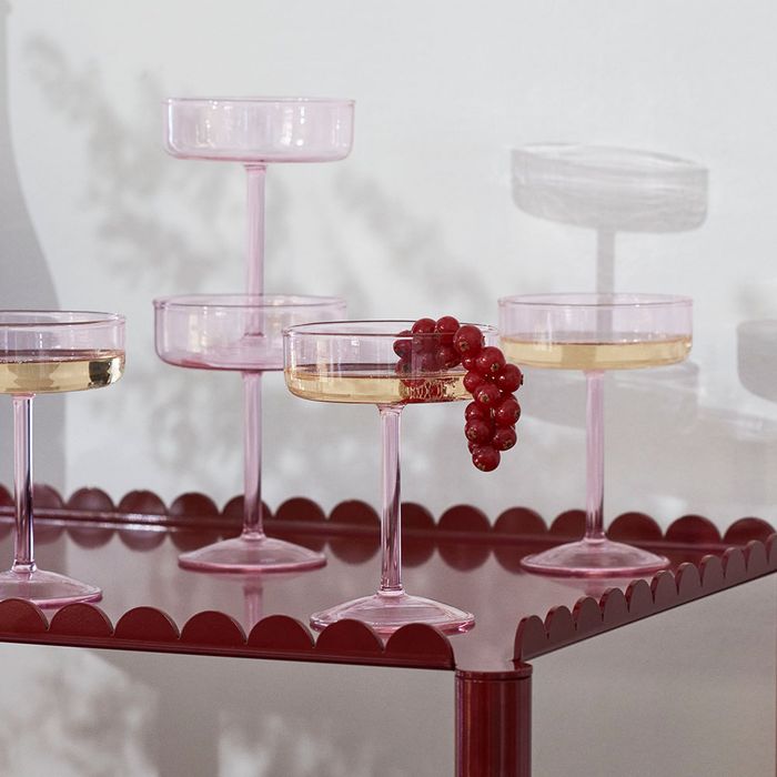 [HAY] Tint Coupe Glass Set of 2, 핑크 감도 깊은 취향 셀렉트샵 29CM