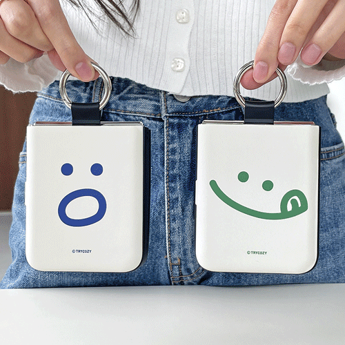 [Z FLIP 3 4 5 호환] 트라이코지 빅 와글와글 갤럭시Z플립시리즈 고리형 카드도어범퍼케이스 감도 깊은 취향 셀렉트샵 29CM