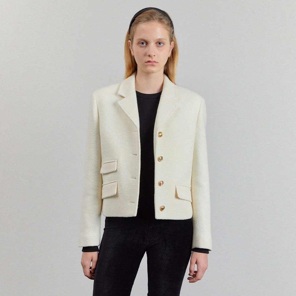 Ivory discount tweed jacket