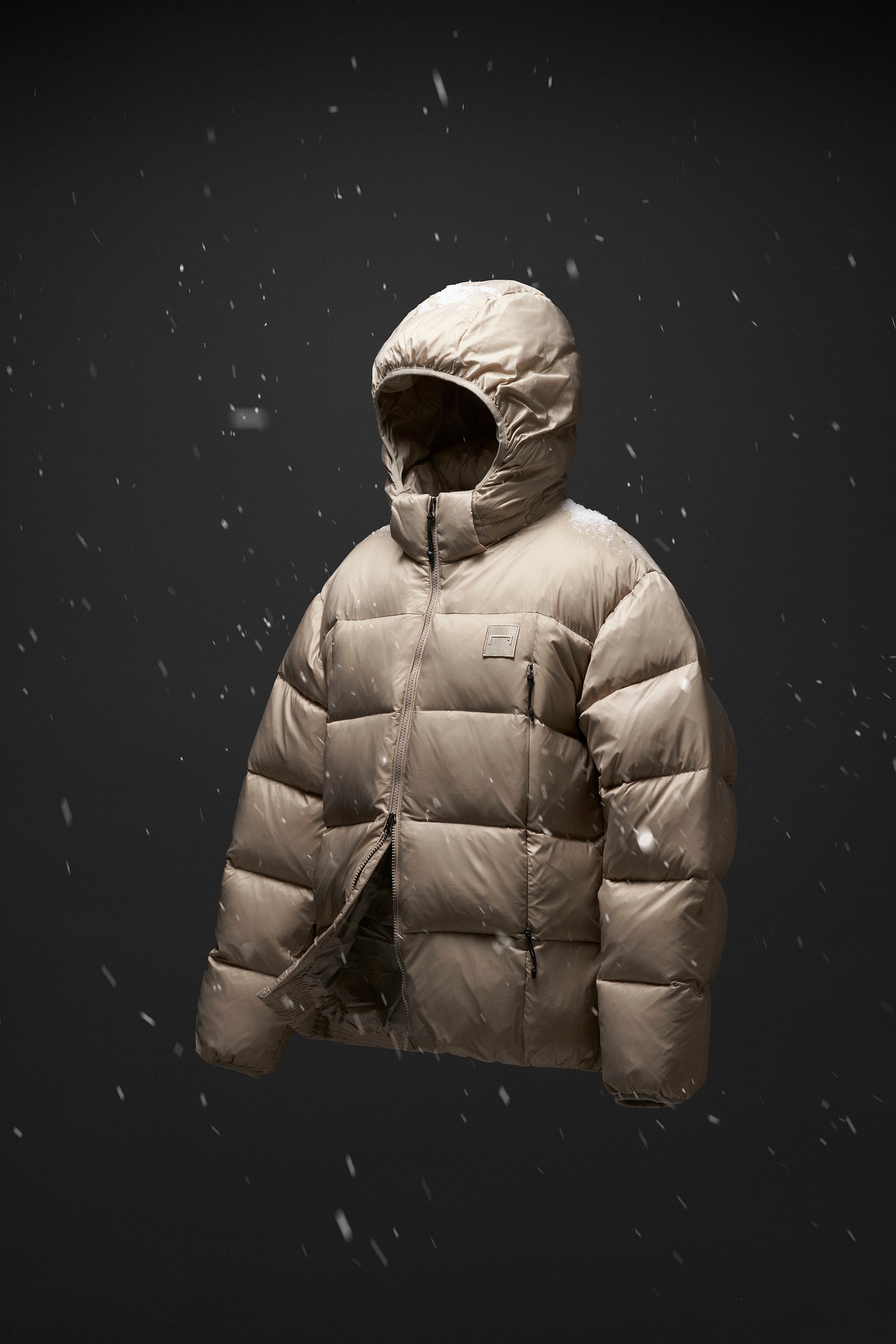 DETACHABLE HOODED PUFFER DOWN JACKET-LIGHT BEIGE - 감도 깊은 취향 셀렉트샵 29CM