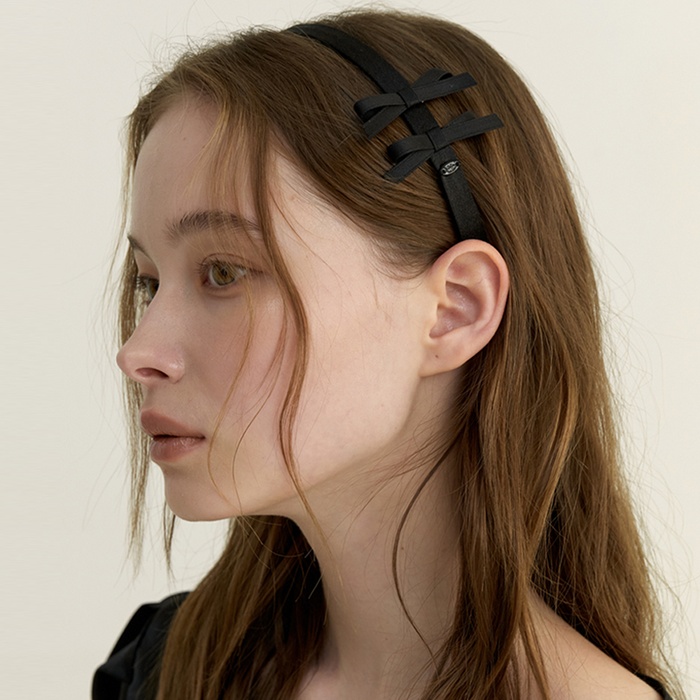 Black Ribbon Headband