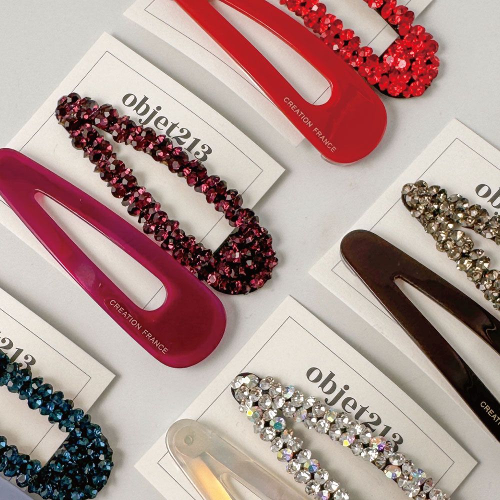 [7차]-[선물무료포장]-2nd Vintage Hair Clip & Crystal Hair Clip Set - 감도 깊은 취향