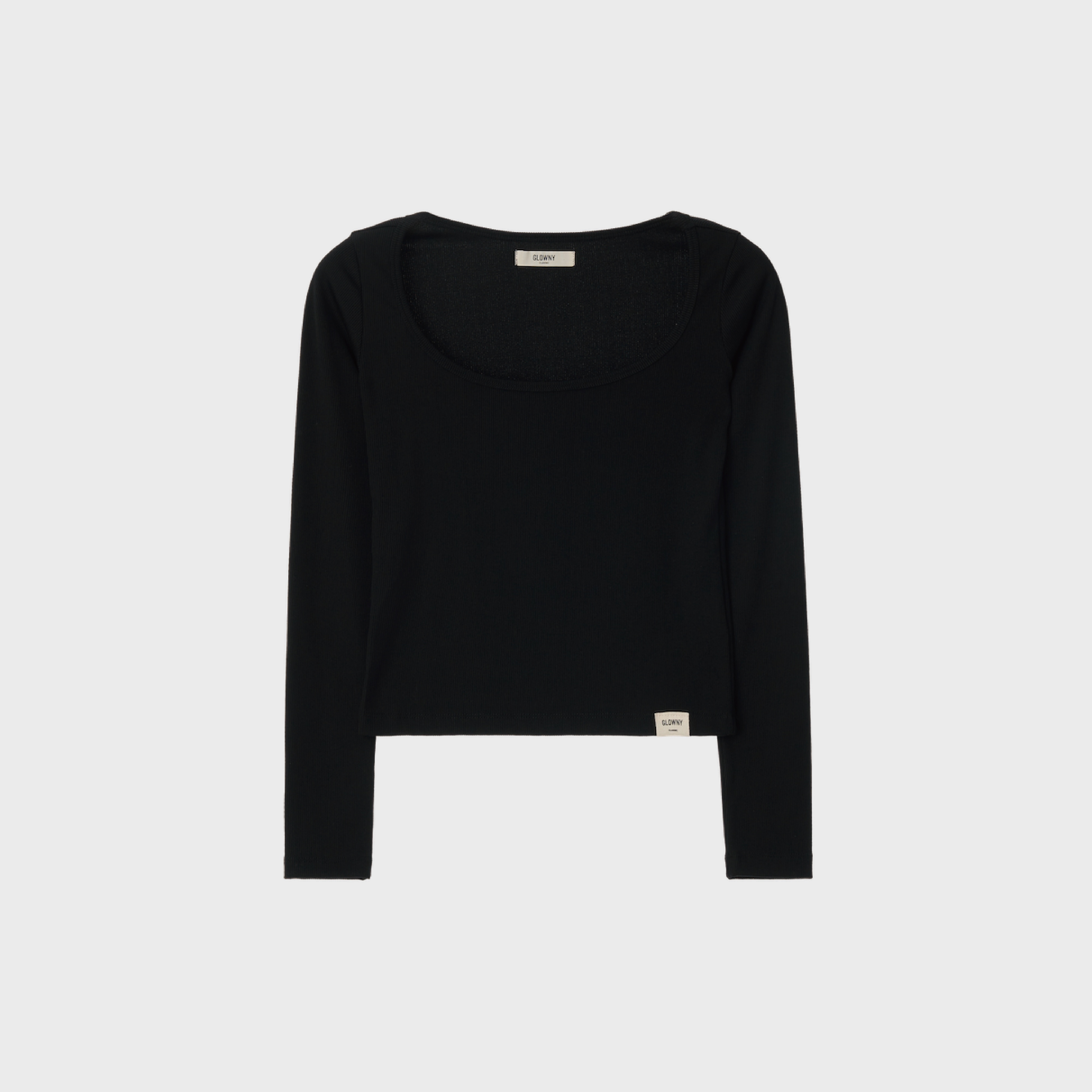 G CLASSIC RIB SQUARE LONG SLEEVE (BLACK) - 감도 깊은 취향 셀렉트샵