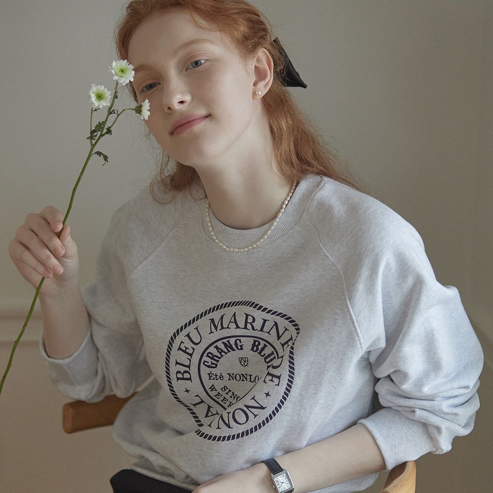 Marine Rope Sweatshirt Light Grey 29CM marine-rope-sweatshirt-light-grey-29cm