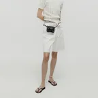 MID-RISED RELAX DENIM SHORTS_WHITE