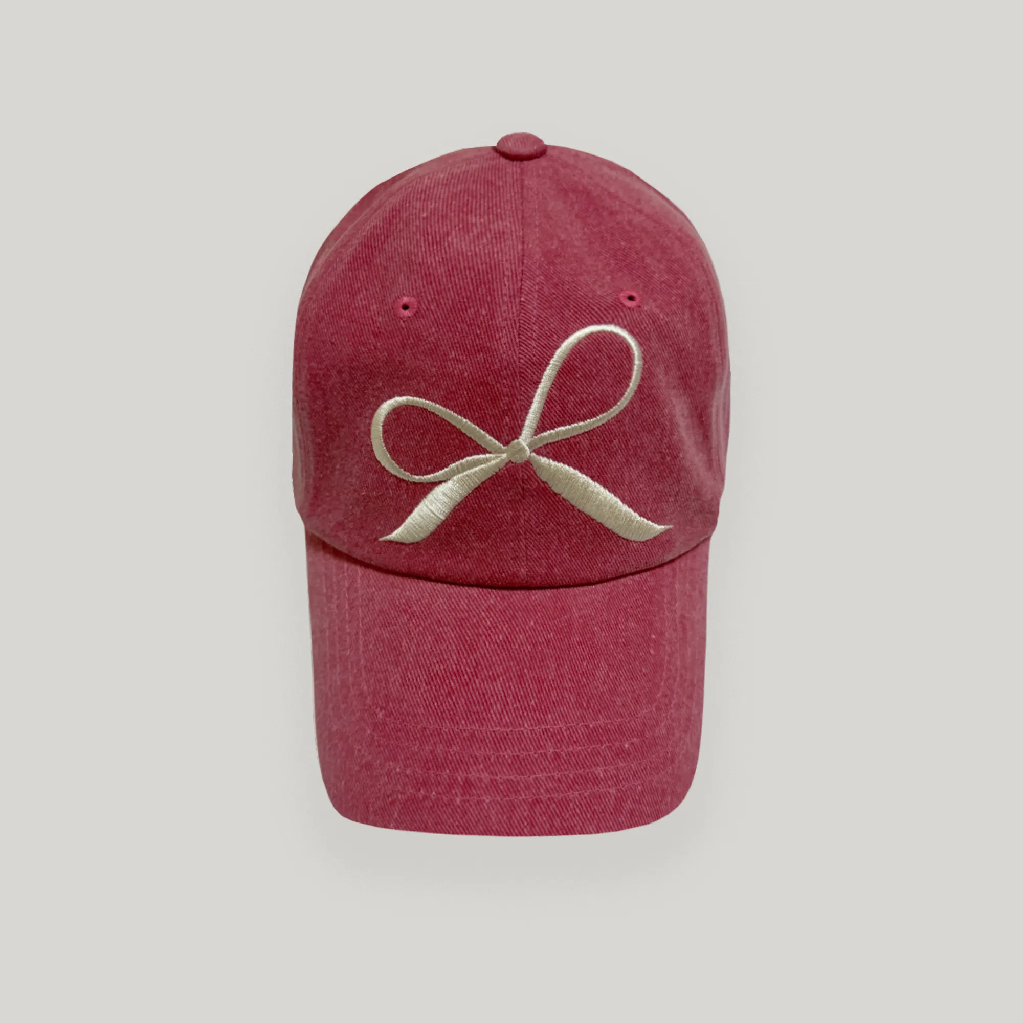 RIBBON DETAIL LOGO BALL CAP_WHITE - 감도 깊은 취향 셀렉트샵 29CM
