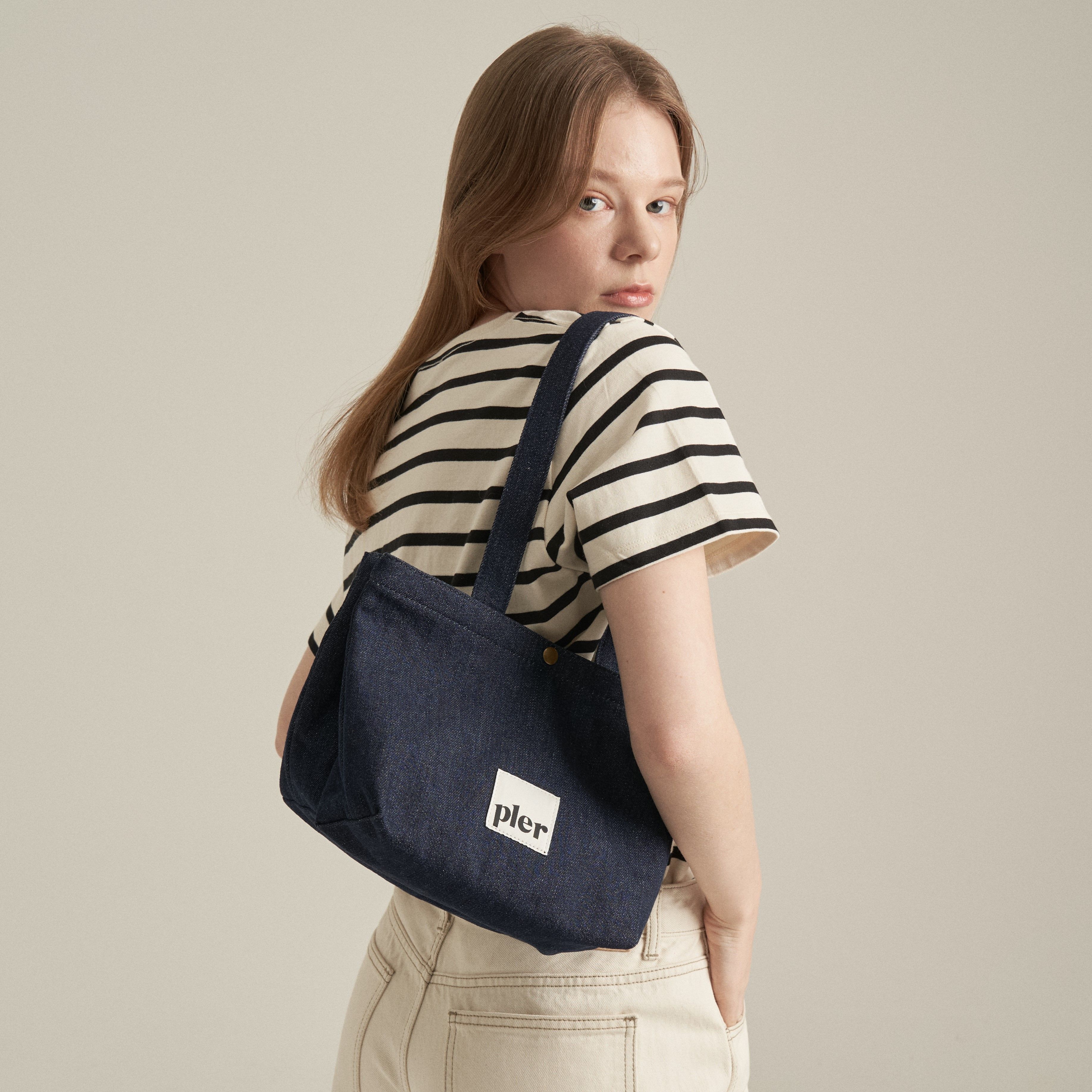 ■DE MERIEL■ Bonnie Canvas Bag SmallDenim BONNIE CANVAS 드메리엘