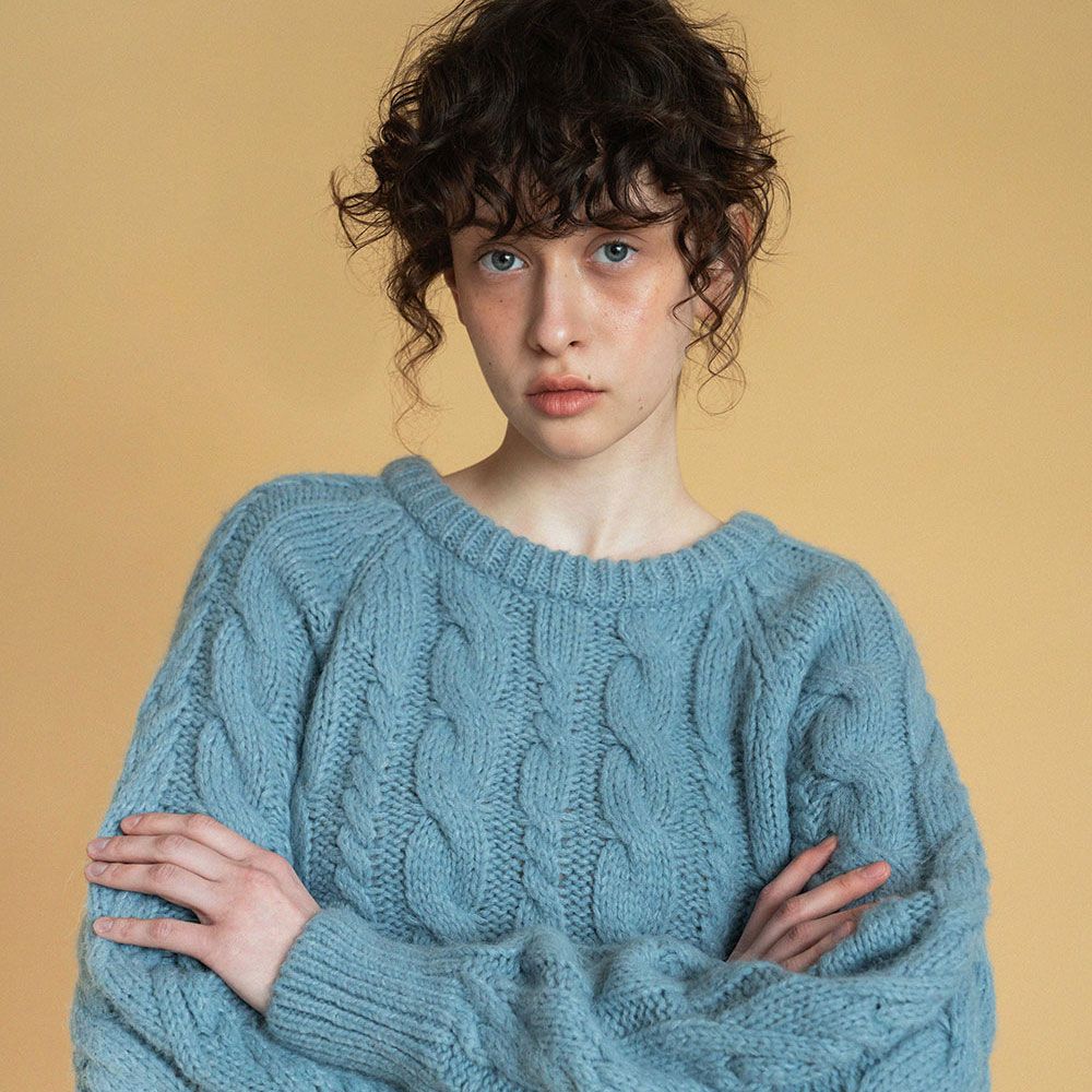 [3/25출고 예정]Robin cable knit_skyblue - 감도 깊은 취향 셀렉트샵 29CM