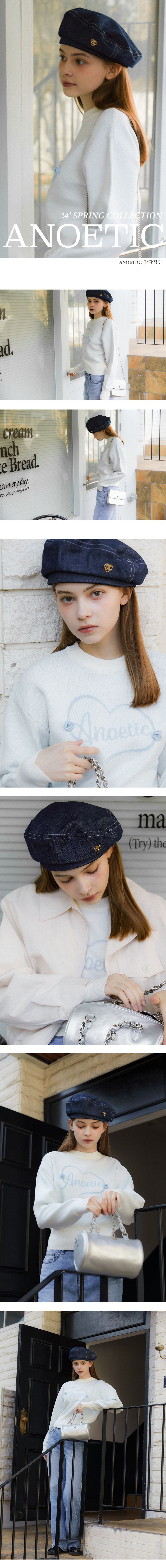 ANC LOGO DENIM BERET - 감도 깊은 취향 셀렉트샵 29CM