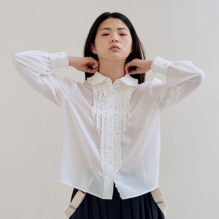 [2차 리오더] fletta Lace Pintuck Blouse - 감도 깊은 취향 셀렉트샵 29CM