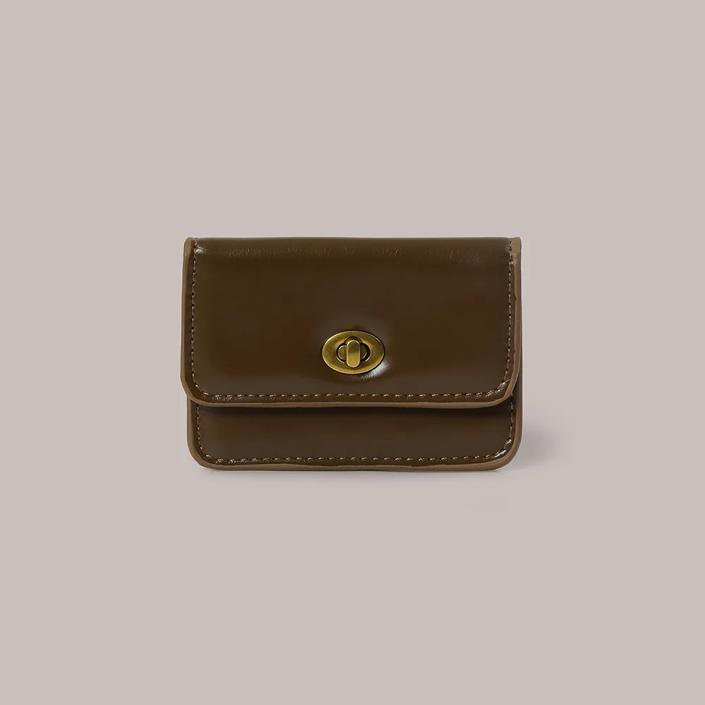 Flat Gold Wallet - Brown - 감도 깊은 취향 셀렉트샵 29CM