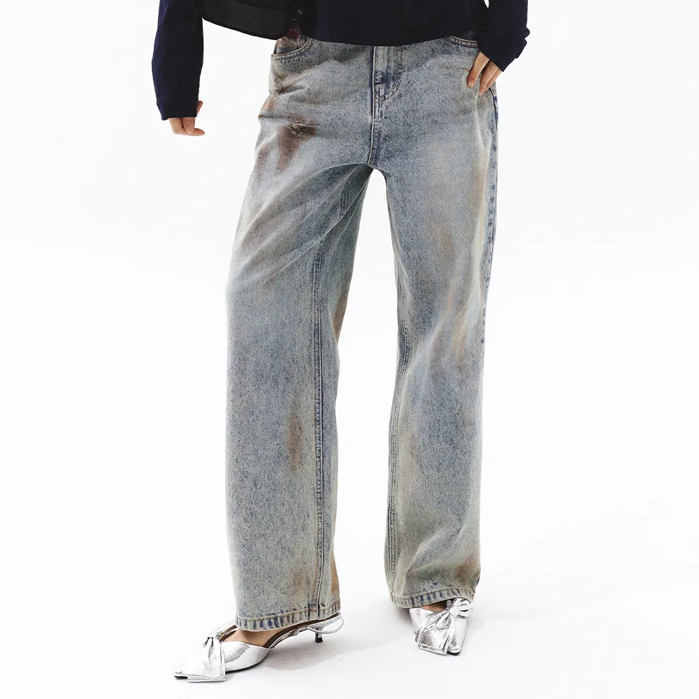 DAMAGED DENIM PANTS / WASH