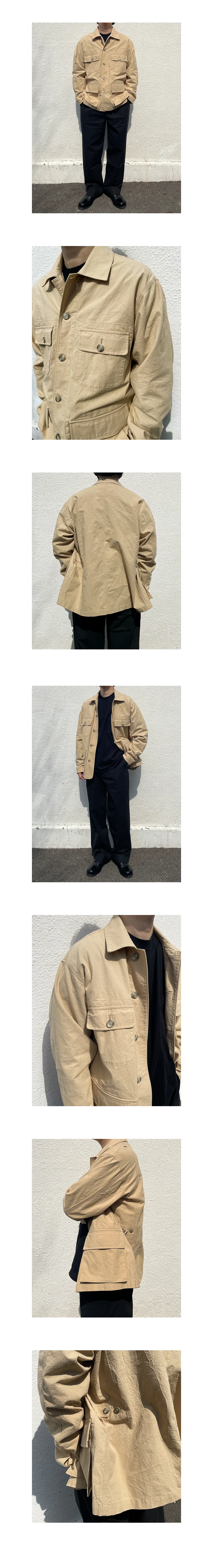 CREASE JUNGLE JACKET [BEIGE] - 감도 깊은 취향 셀렉트샵 29CM