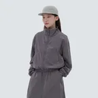 브라이트 여성 세미 크롭 바람막이 Purple Gray (S24MWFWB75)
