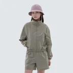 브라이트 여성 세미 크롭 바람막이 Tan Gray (S24MWFWB75)
