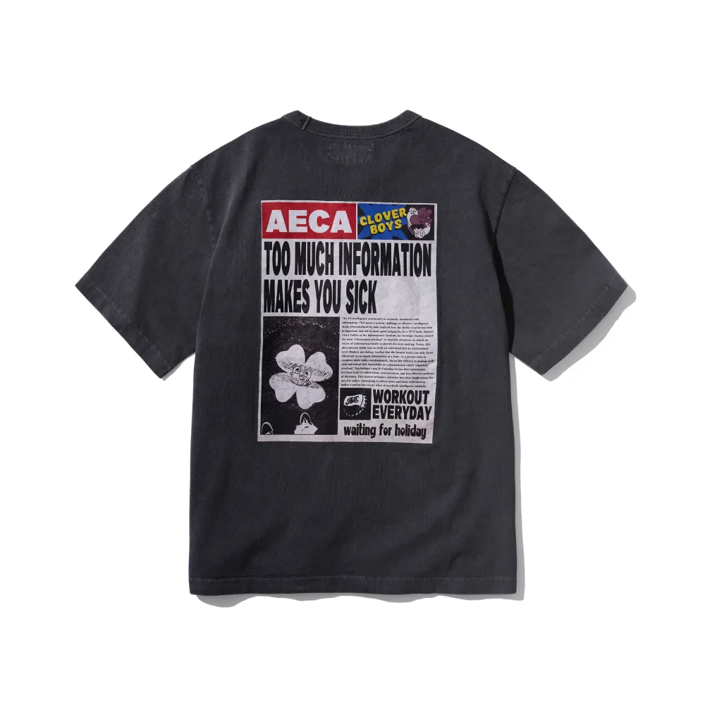 AECA☆ AECA KING CLOVER HALF SLEEVE-WHITE 送料無料 ◇24SS AECA KING CLOVER Tシャツ/ホワイト◇ (AECA WHITE/T