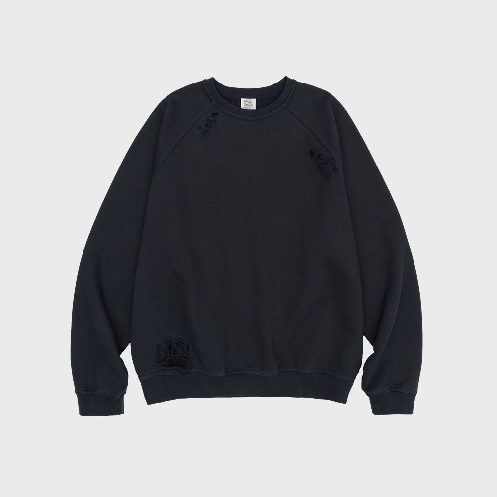 DISTRESSED SWEATSHIRT NAVY (VH2ESUM441A) - 감도 깊은 취향 셀렉트샵 29CM