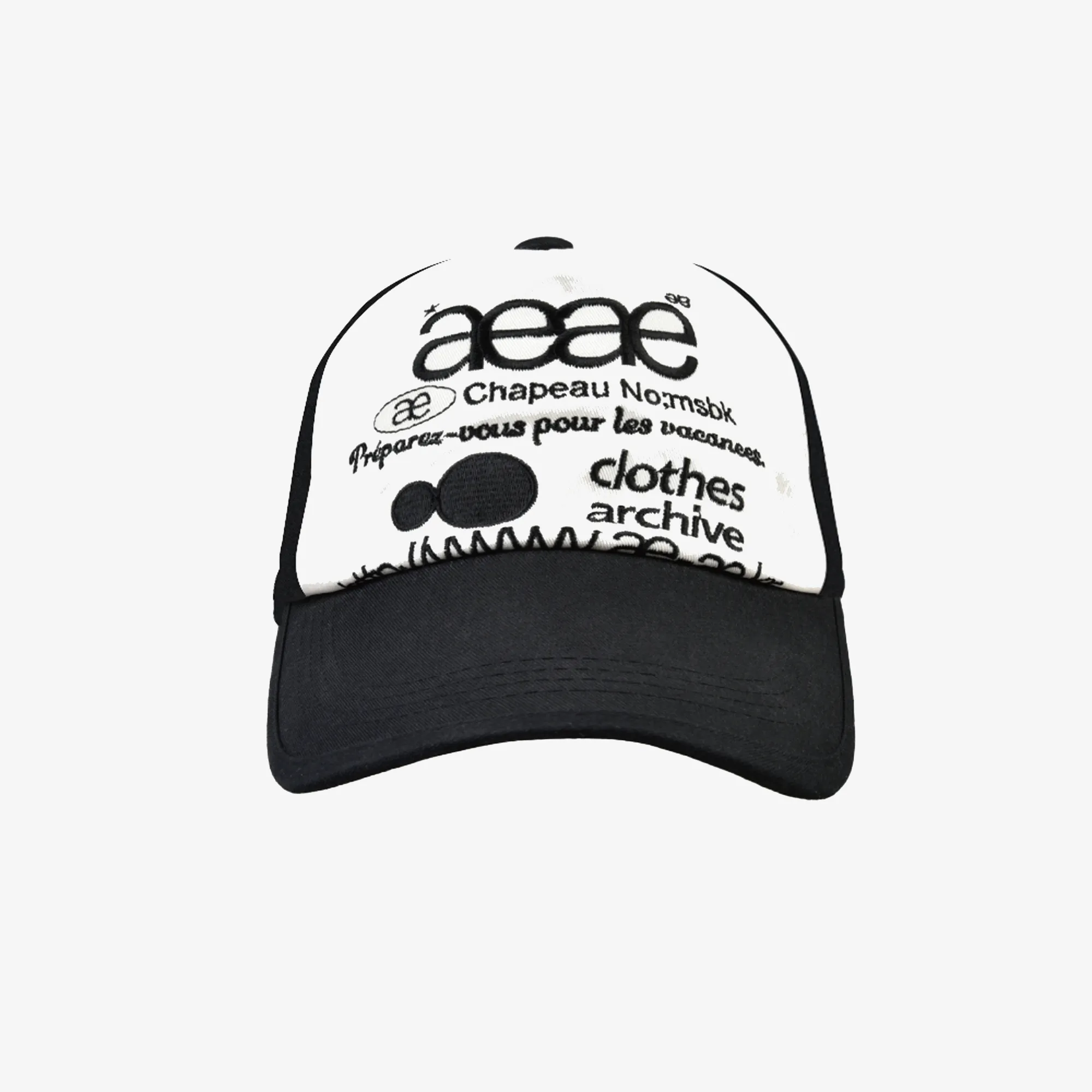 AEAE★人気★男女兼用★Web Logo 5pannel Cap [Charcoal/Moca] AEAE☆人気☆男女兼用☆Web Logo 5pannel Cap [Charcoal/Moca
