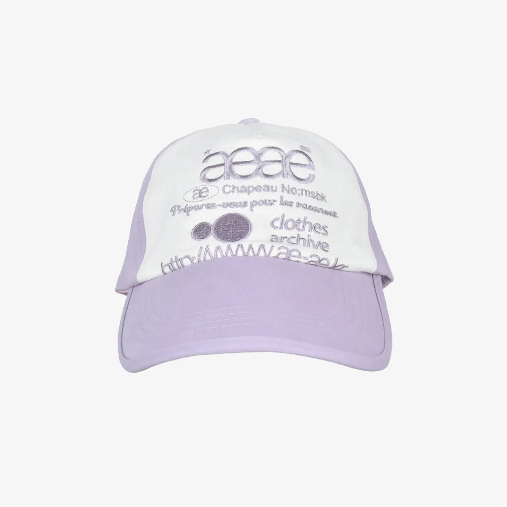 ★AEAE★ WEB LOGO 5 PANNEL BALL CAP GREYISH PURPLE A231UAA0 WEB LOGO 5 PANNEL BALL CAP - [GREYISH PURPLE] - 감도 깊은