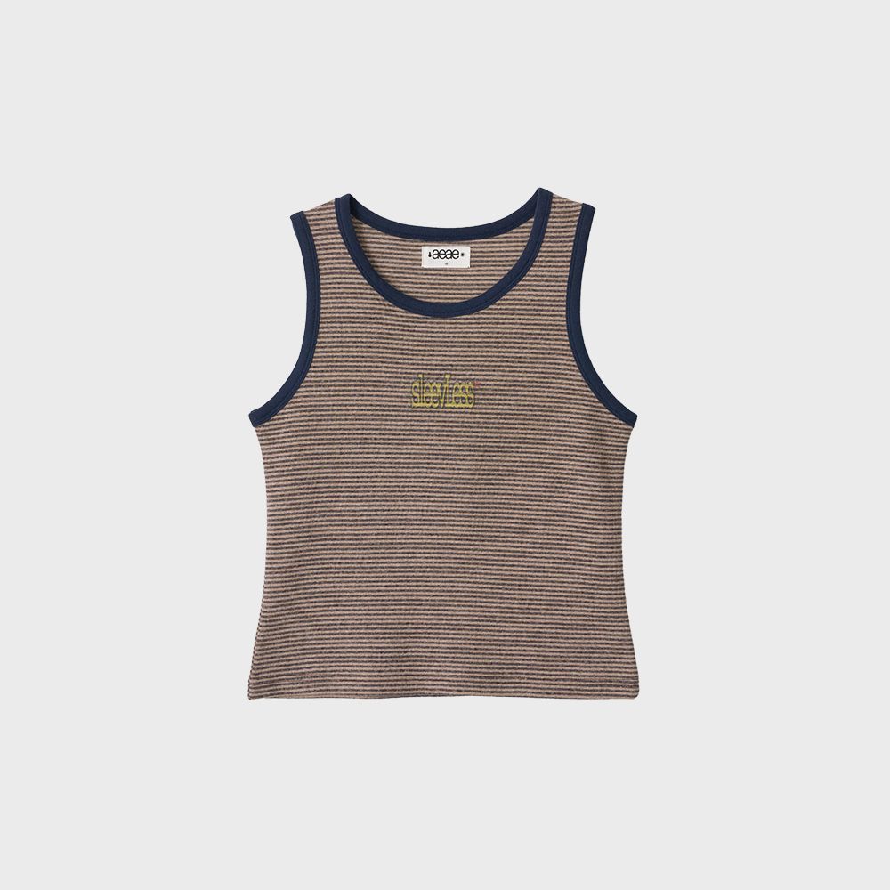 PENCIL STRIPE SLEEVELESS [BEIGE] - 감도 깊은 취향 셀렉트샵 29CM