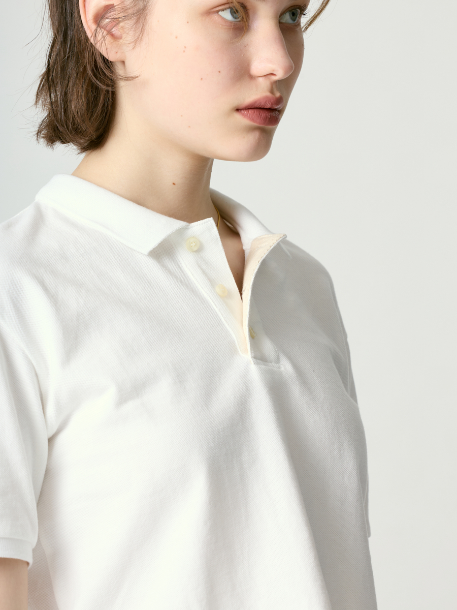 ☆GLOWNY☆ HERITAGE POLO SHIRT ECRU ☆韓国の人気☆【GLOWNY