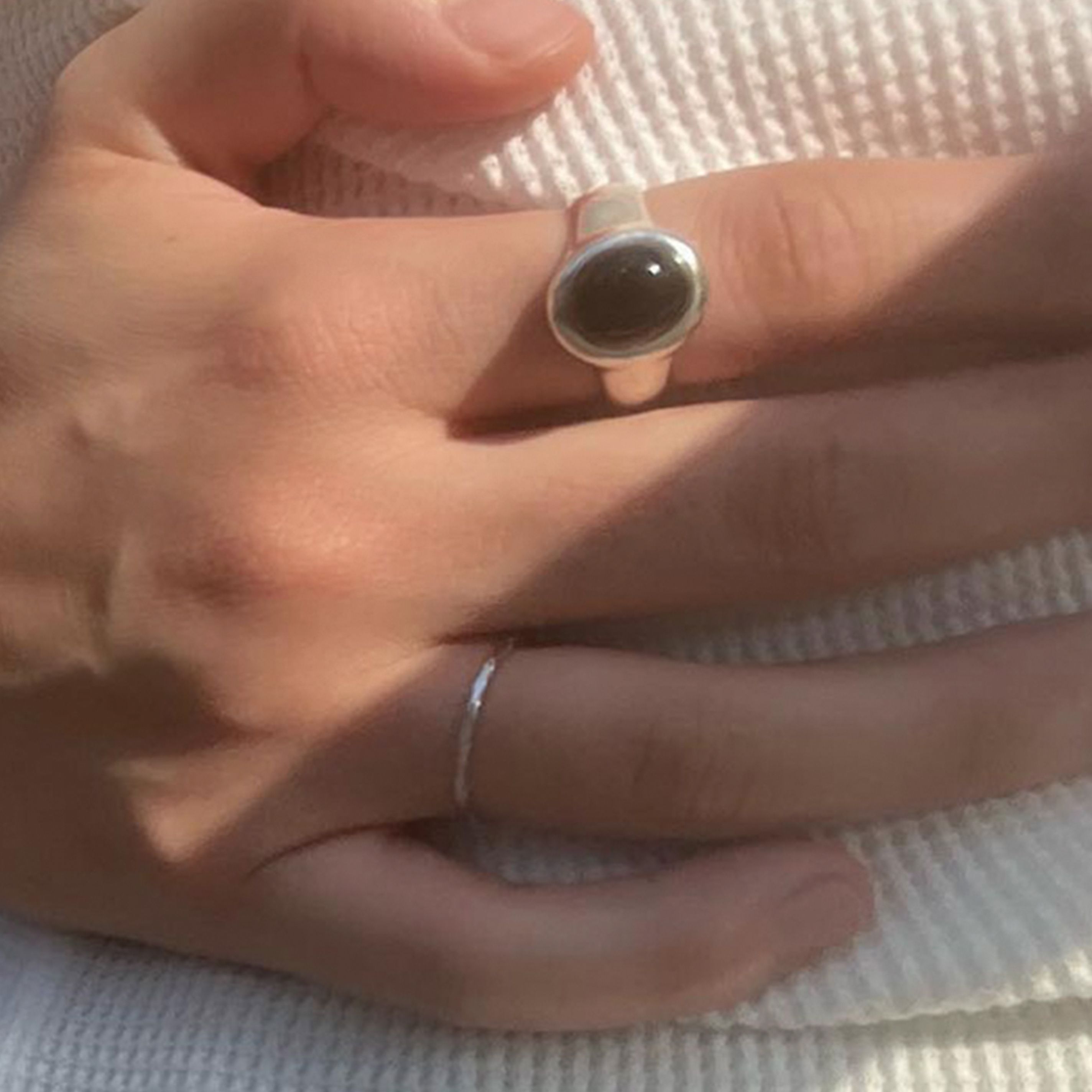 [韓国人気ジュエリー] Sun Glitter Eternity Ring 3mm - Cognac Sun Glitter Eternity Ring 3mm - Cognac - 감도 깊은 취향