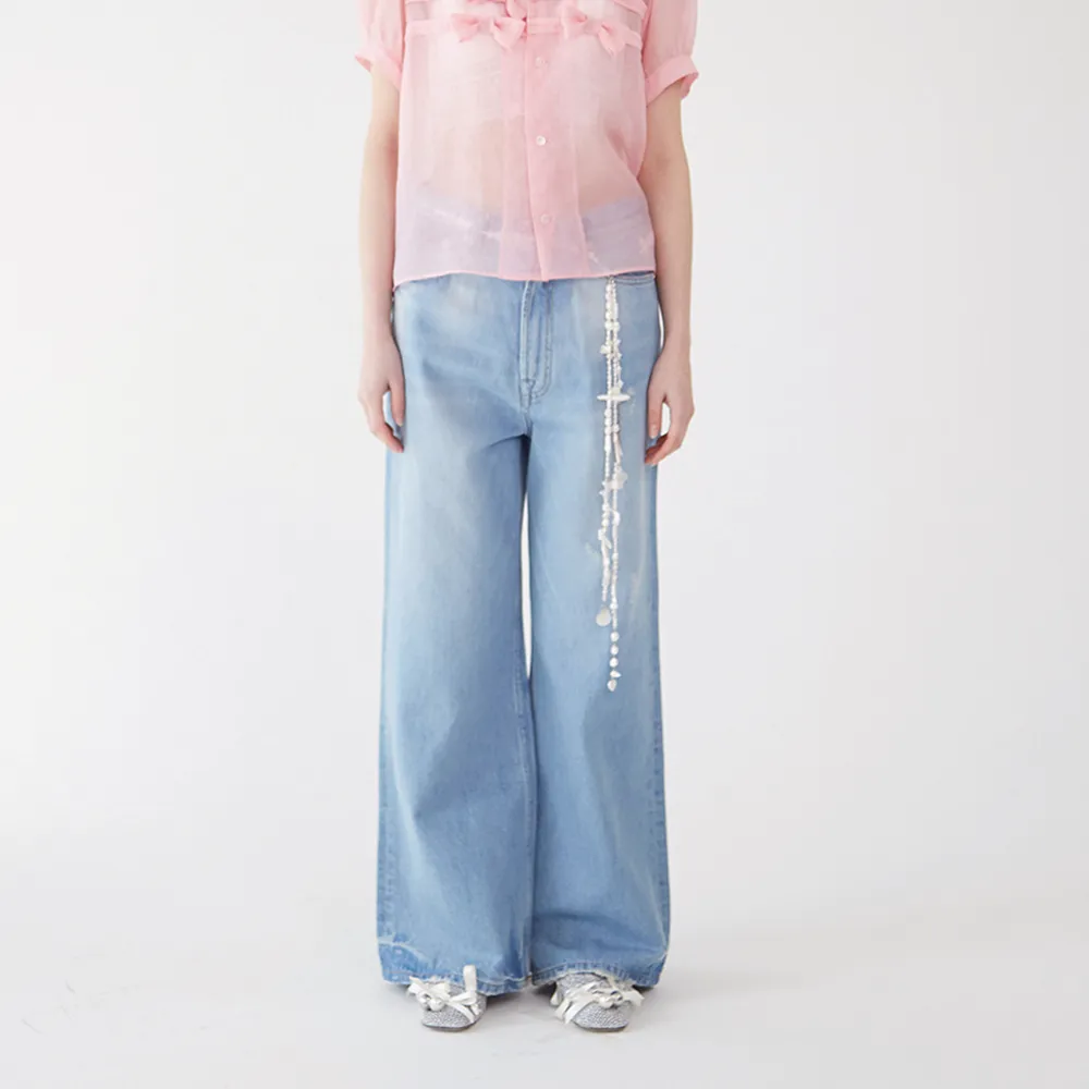 Mused Heart Bleach Jeans - Blue - 감도 깊은 취향 셀렉트샵 29CM