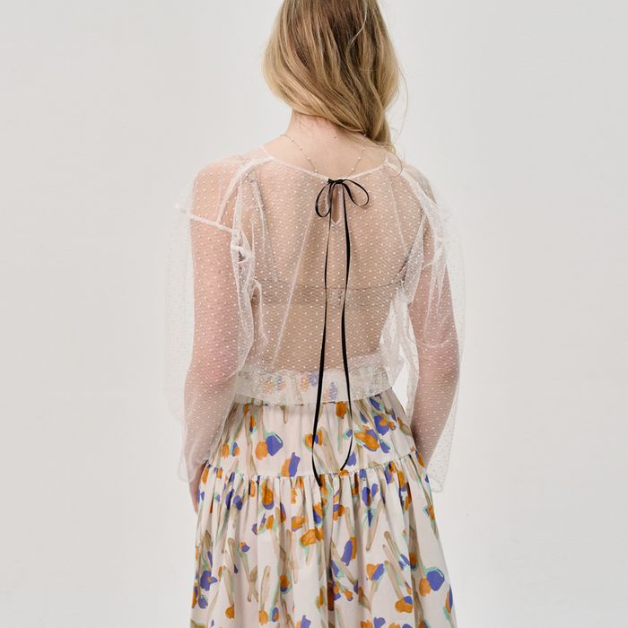 sha-overfit-dot-lace-seethrough-top-white-29cm